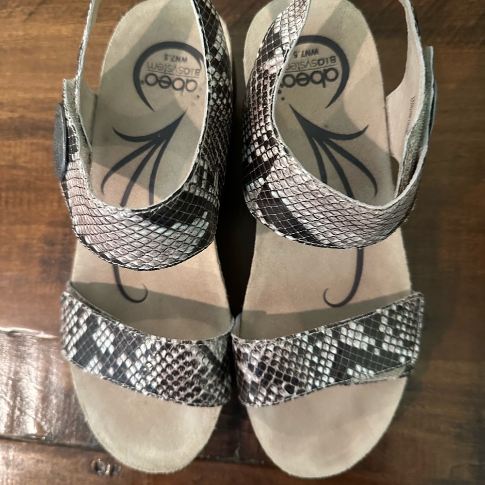 Abeo sandals. Great for ortho support!